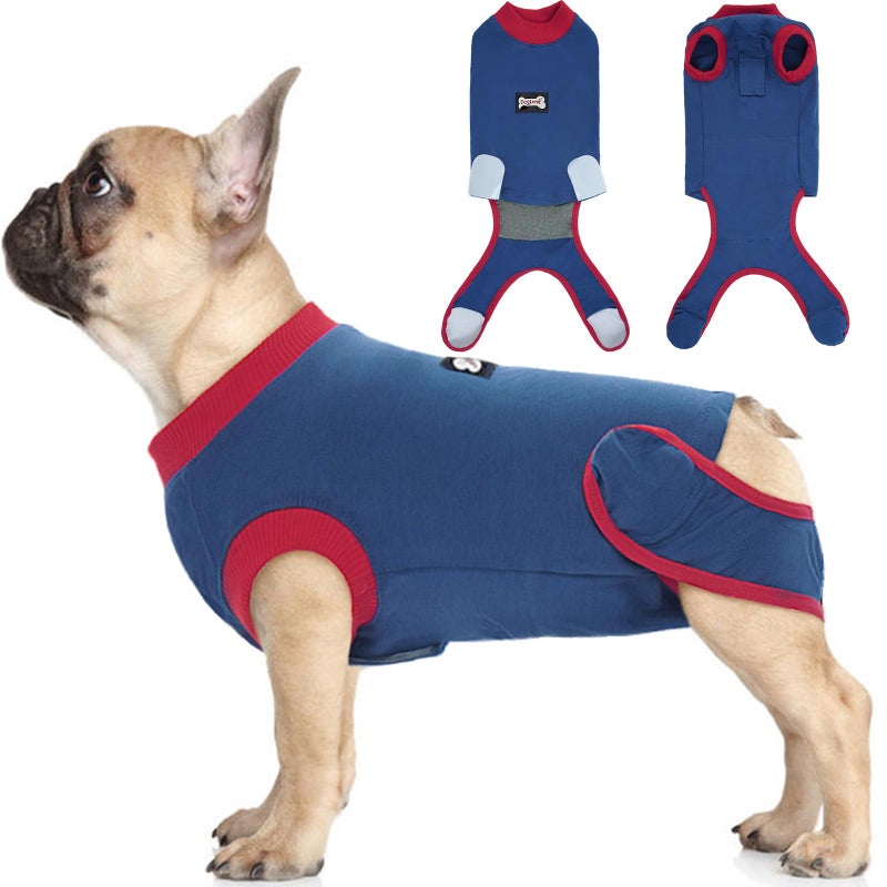 IDOMIK Dog Recovery Suit for Female Spay - Adjustable Anti-Licking Dog Post Surgery Onesie, Male Female Dog Neuter Spay Suits, Soft Abdominal Wound Bandage & E-Collar Cone Alternative - Image 1